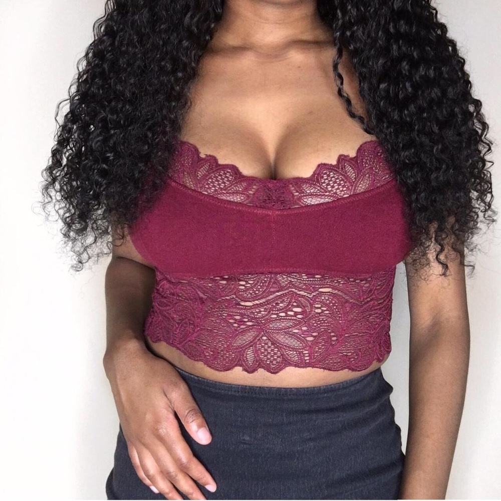 FREE PEOPLE Burgundy Red , strappy, trendy Intimately bralette top